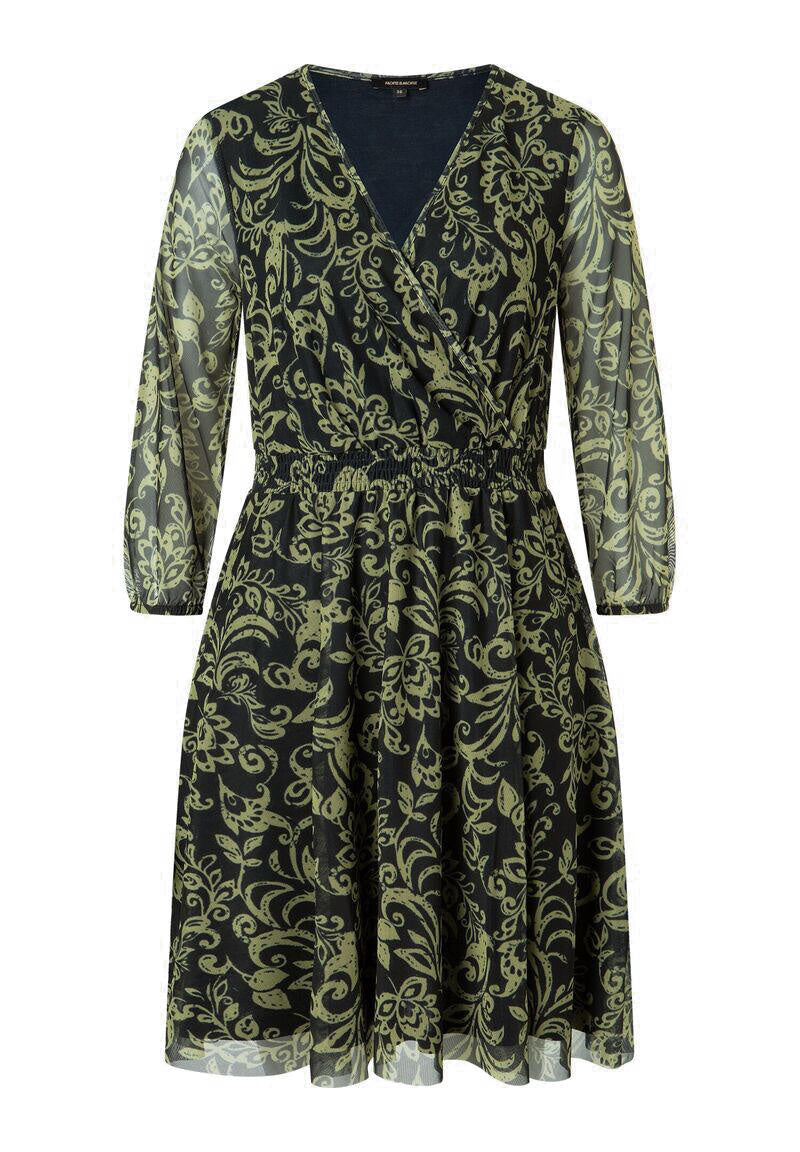 Meshkleid mit Paisley-Muster - 2633 - Grün