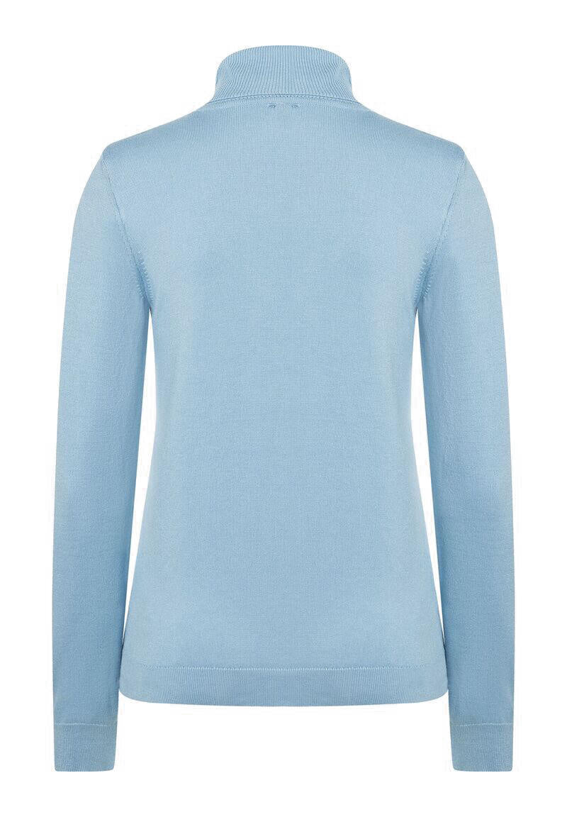 Rollkragenpullover - 0305 - Blau