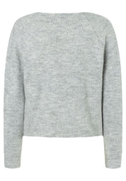 Pullover mit Knotendetail - 0717 - Grau