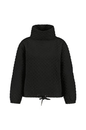 Sweatshirt mit Stehkragen - 0790 - Schwarz