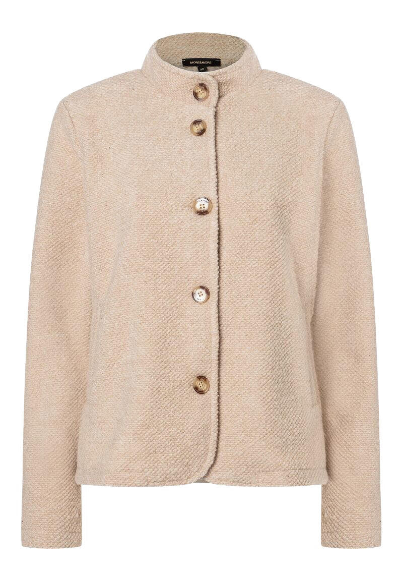 Blazer mit Stehkragen - 0218 - Beige