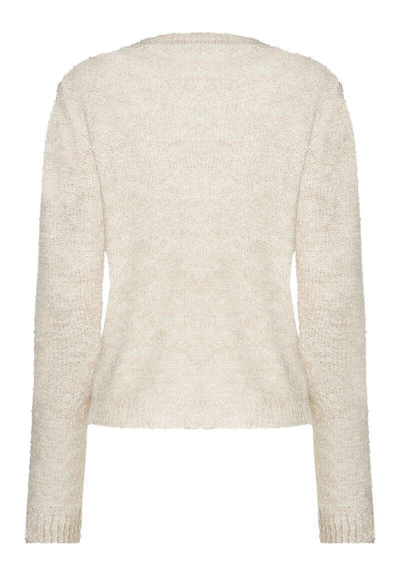 Grober Strickpullover - 0031 - Beige