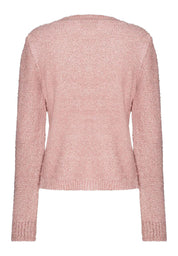 Grober Strickpullover - 0818 - Rosa