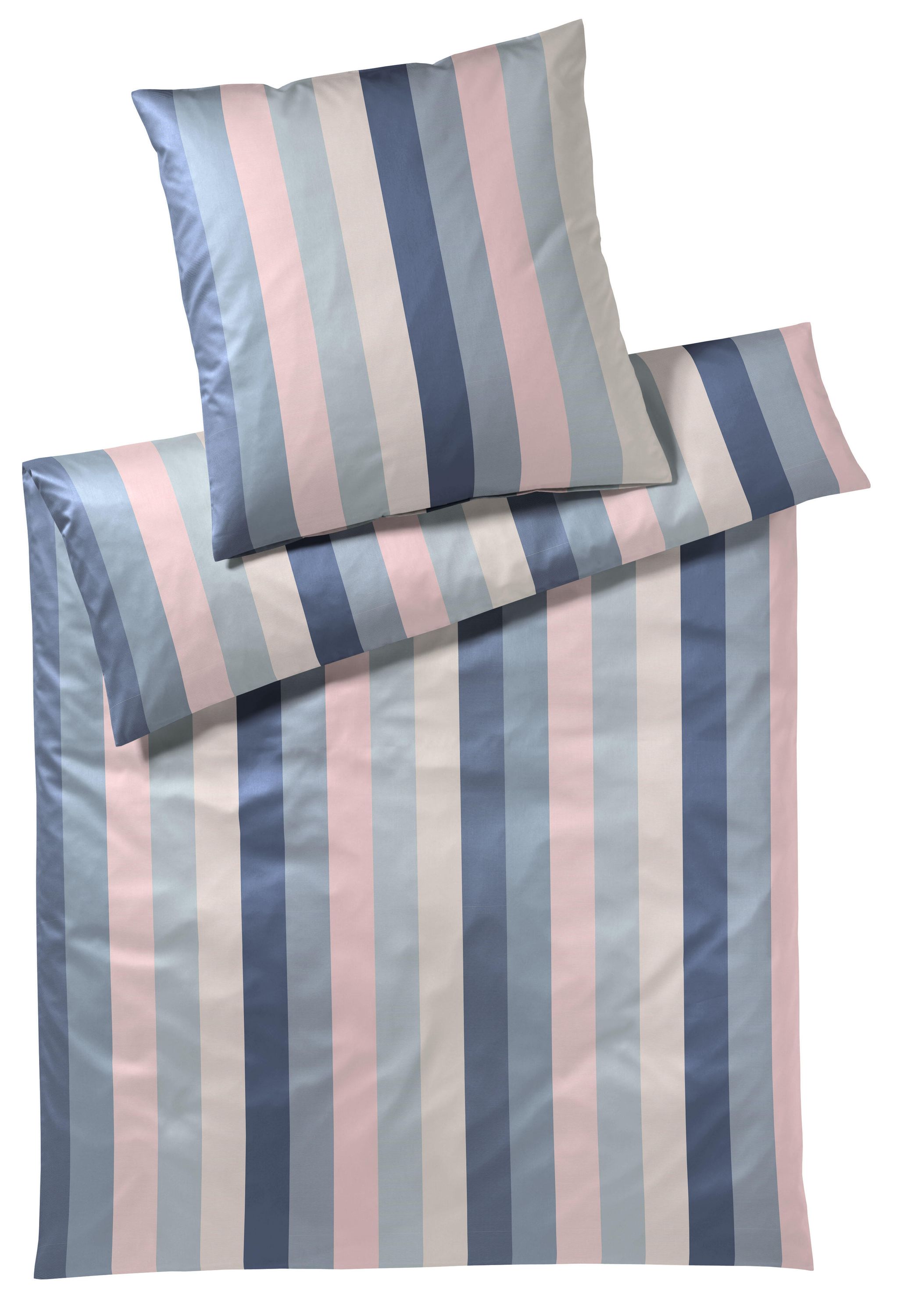 Bettwäsche 2-teilig - 000007 - Blau | Rosa | Beige