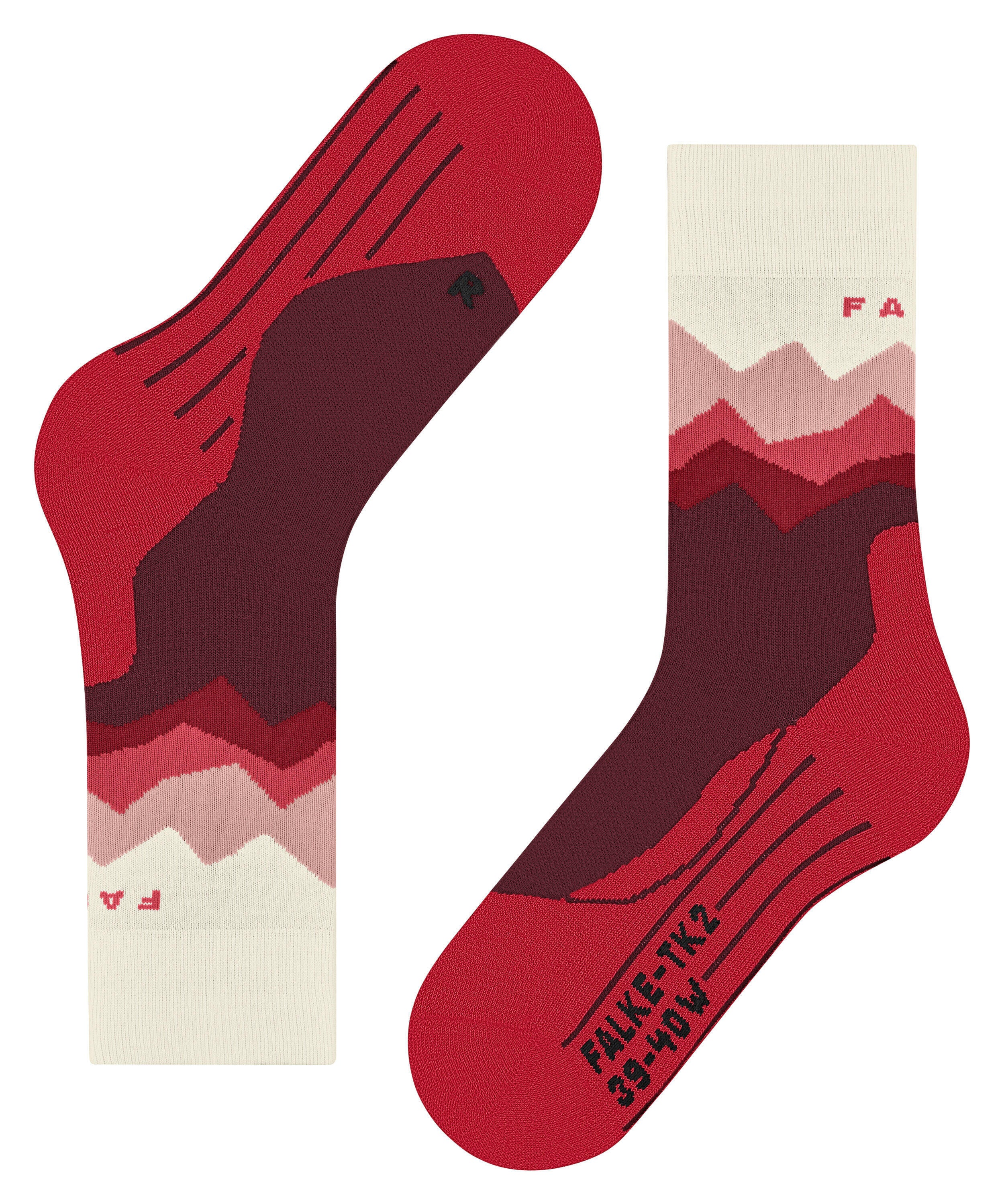 Trekking Socken TK2 Explore - 8117 merlot - Rot