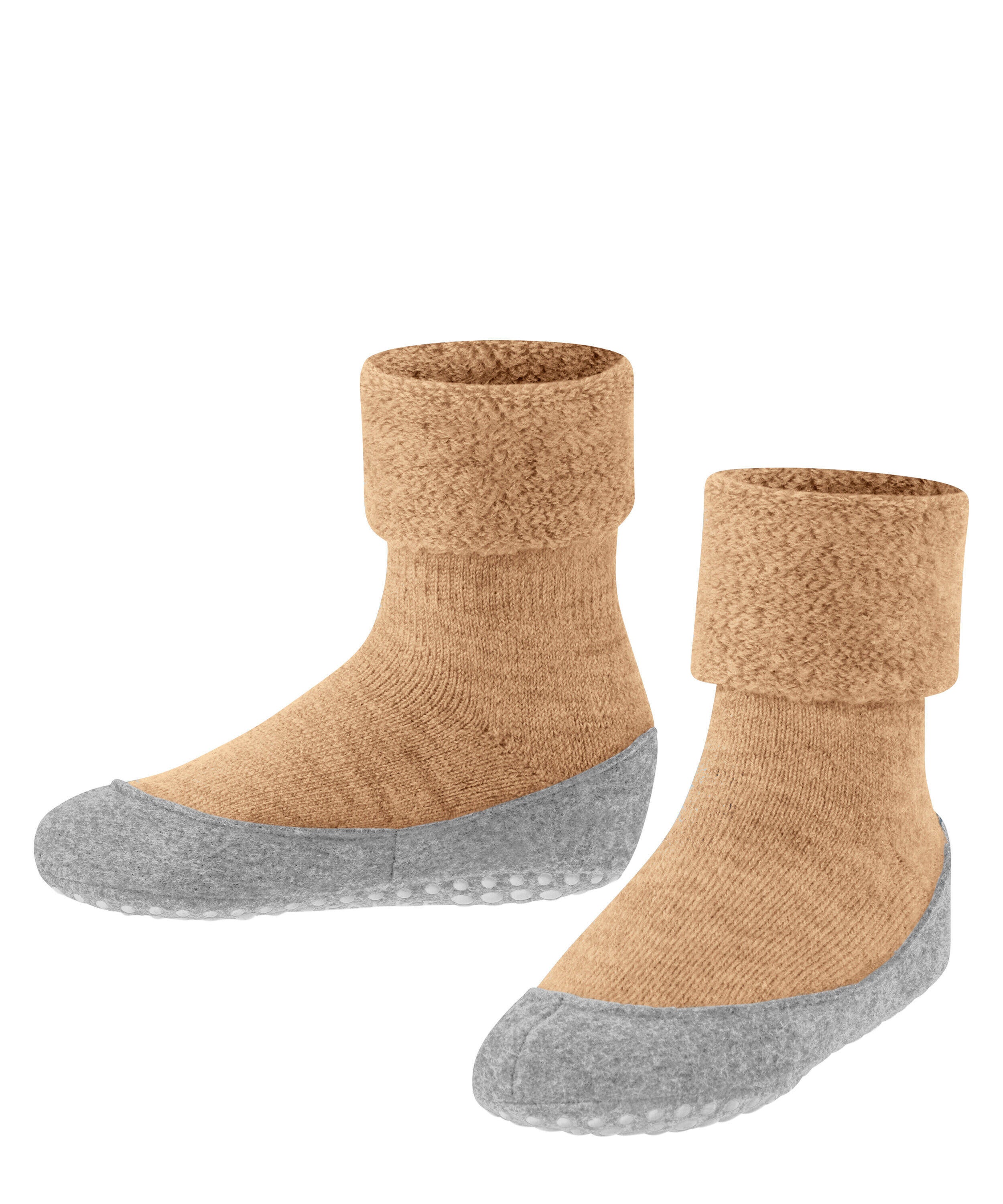 Hausschuhe Cosyshoe aus Wolle - 4710 desert - Beige | Grau