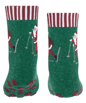 Weihnachts-Stoppersocken - 7421 light pine - Grün