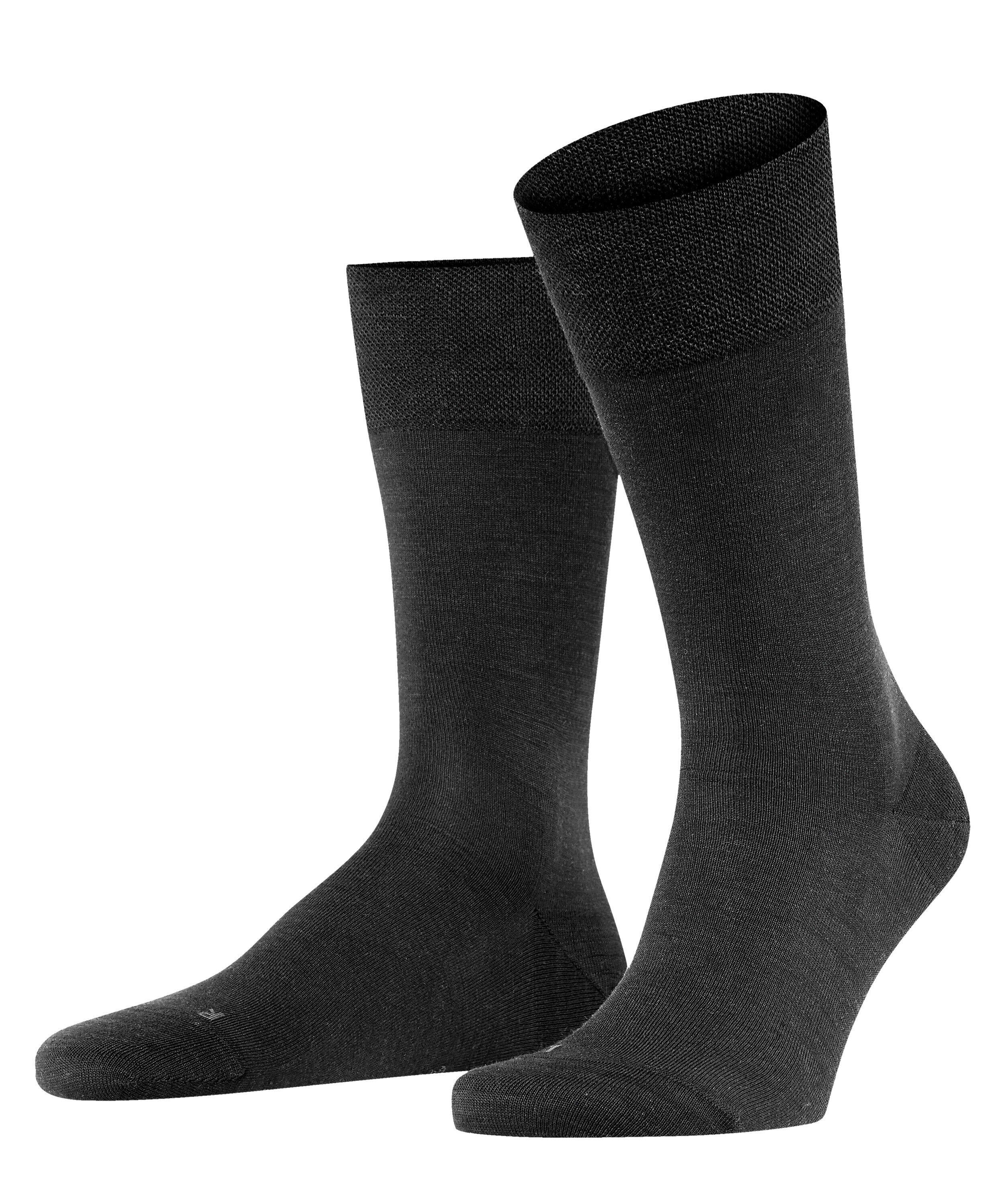 Socken aus Schurwollmix - 3000 black - Schwarz