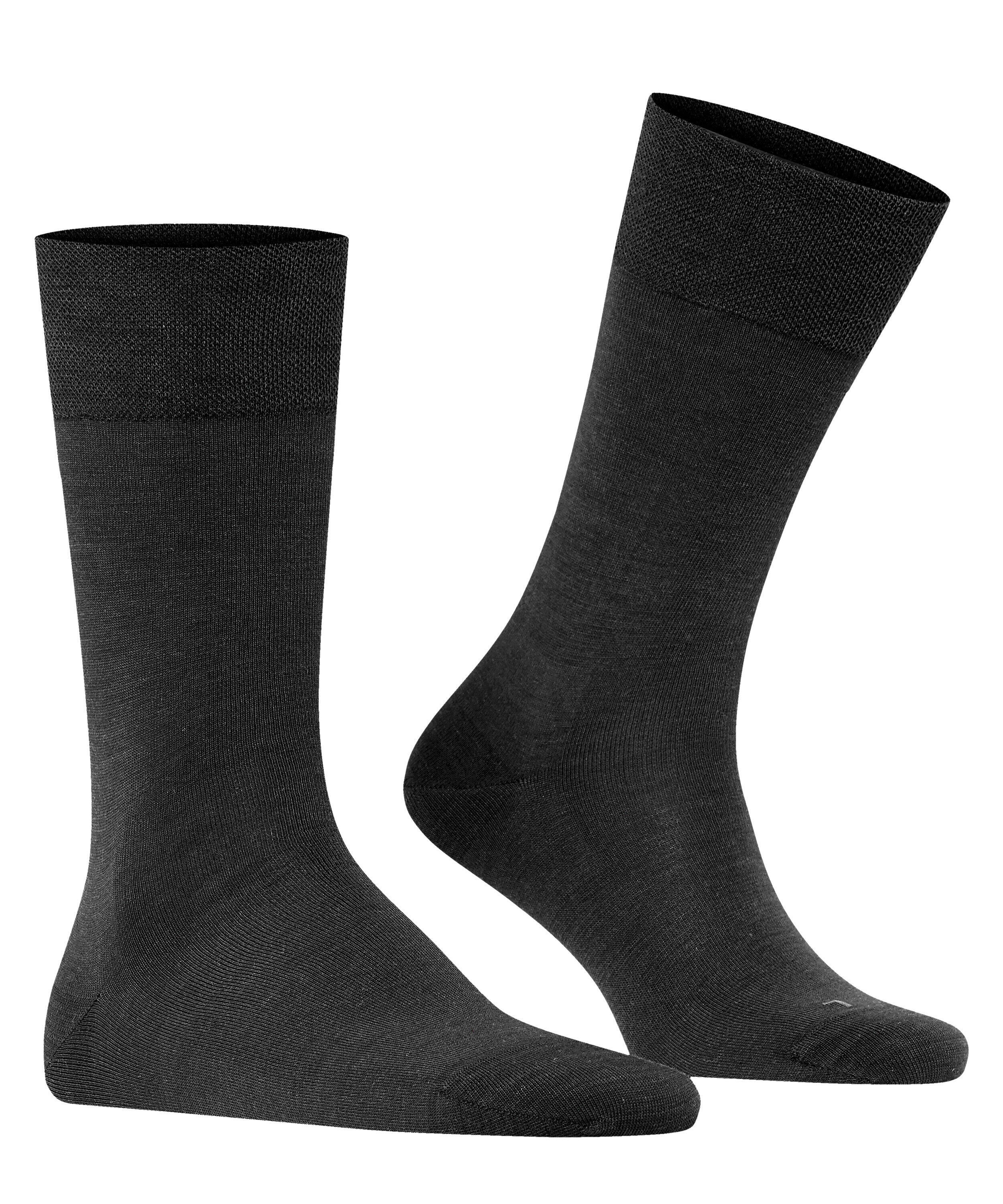 Socken aus Schurwollmix - 3000 black - Schwarz