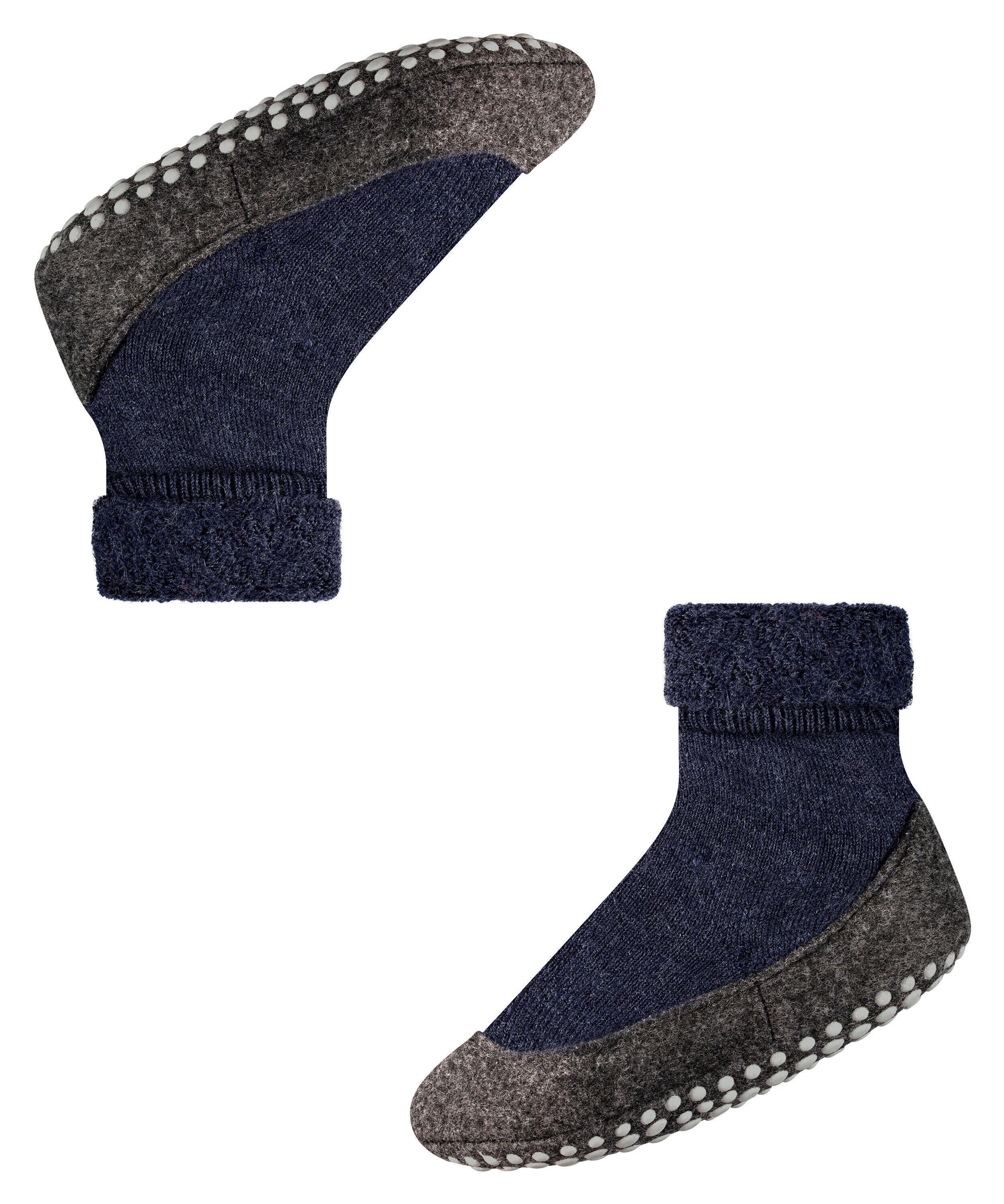 Stoppersocken - 6680 dark blue - Blau | Grau