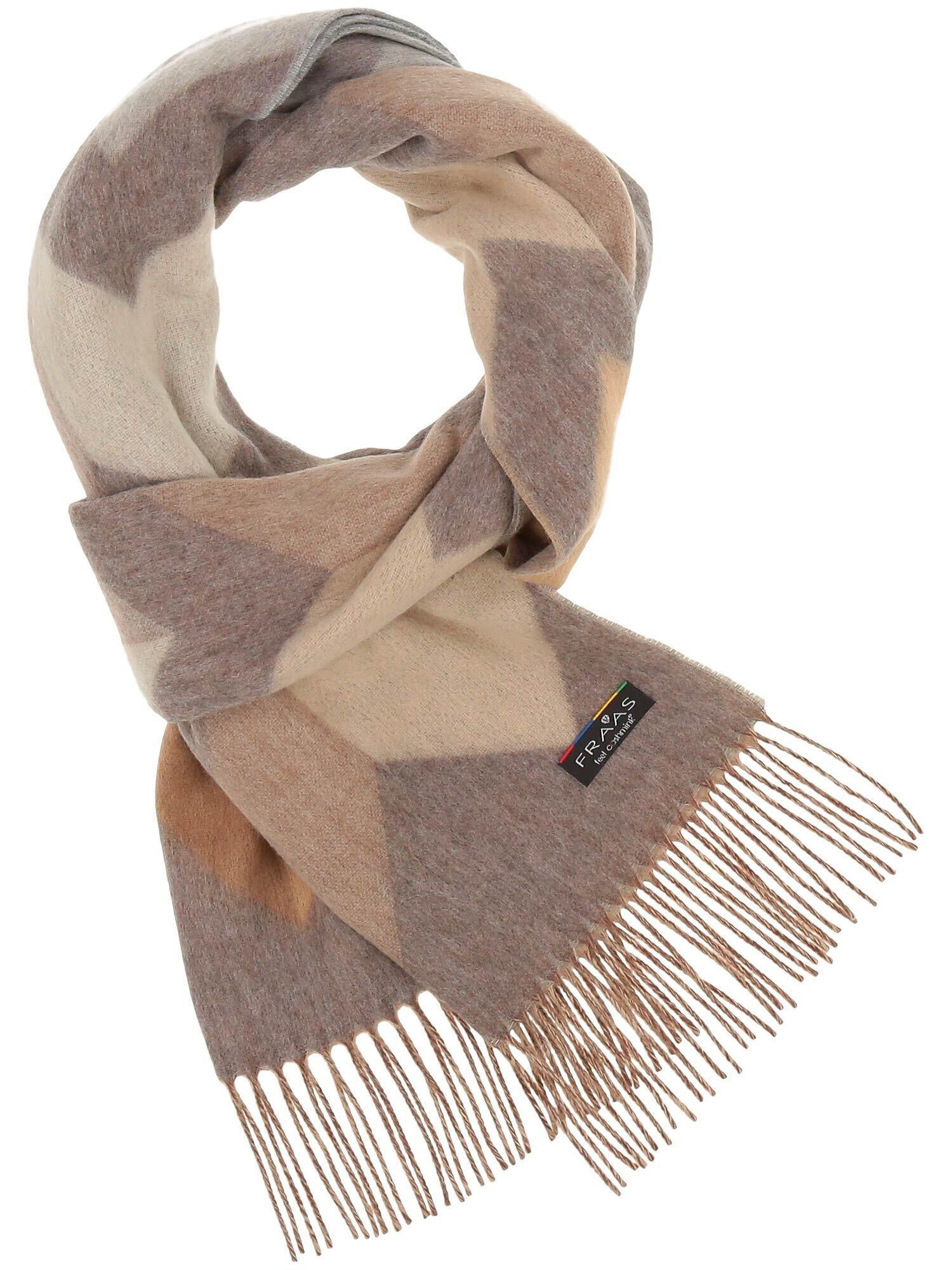 Gemusterter Schal - 960 - Beige