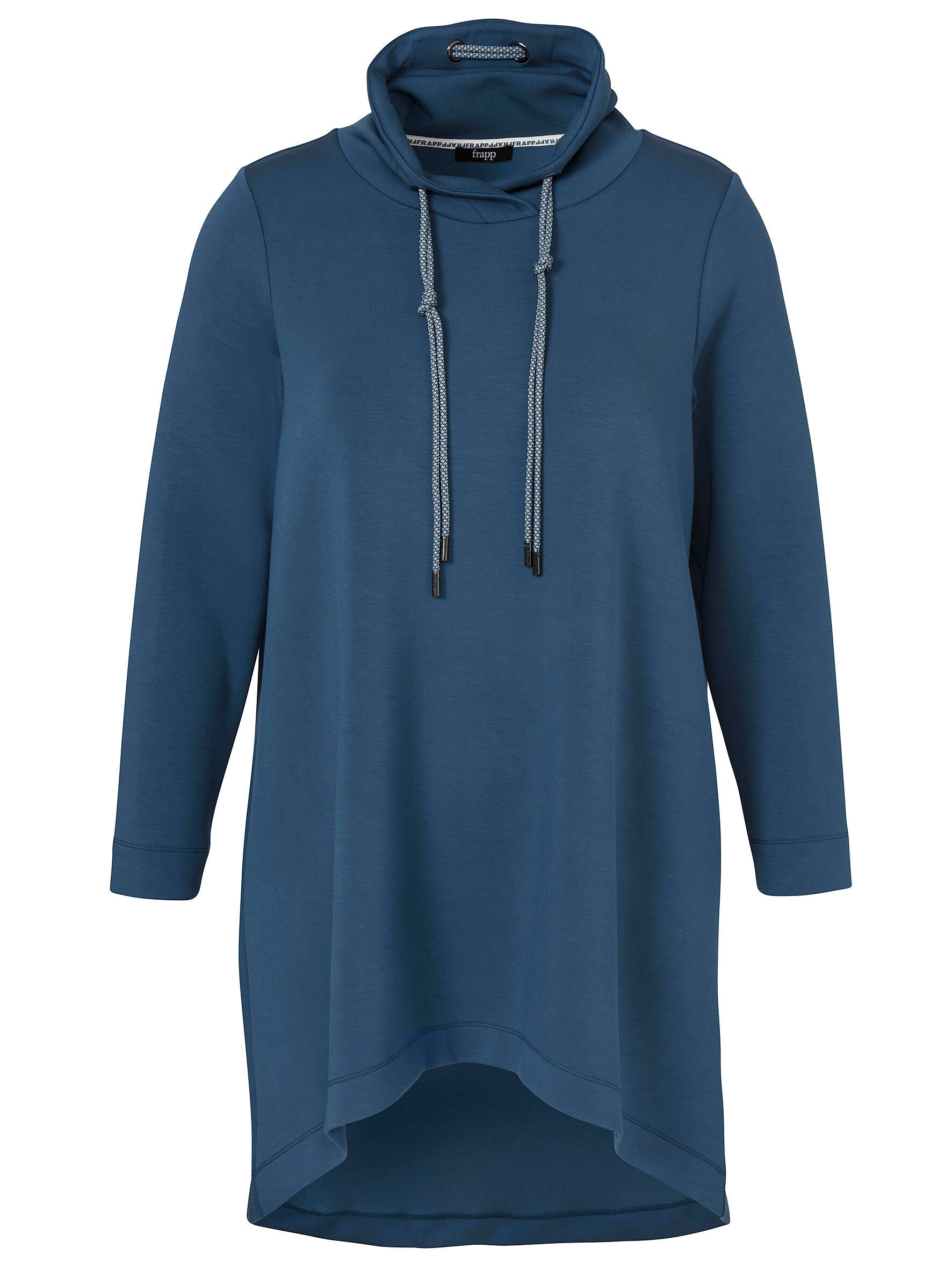 Langes Sweatshirt mit Turtleneck - 844 - Blau