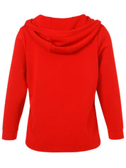 Sweatshirt mit Kapuze - 354 - Rot