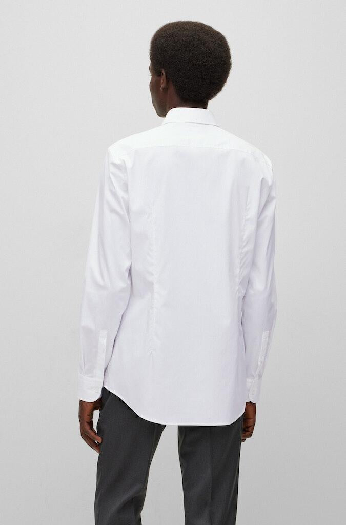 Hemd Slim Fit - 100-White - Weiß