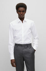 Hemd Slim Fit - 100-White - Weiß