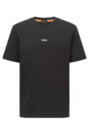 T-Shirt aus Baumwolle - 001-Black - Schwarz