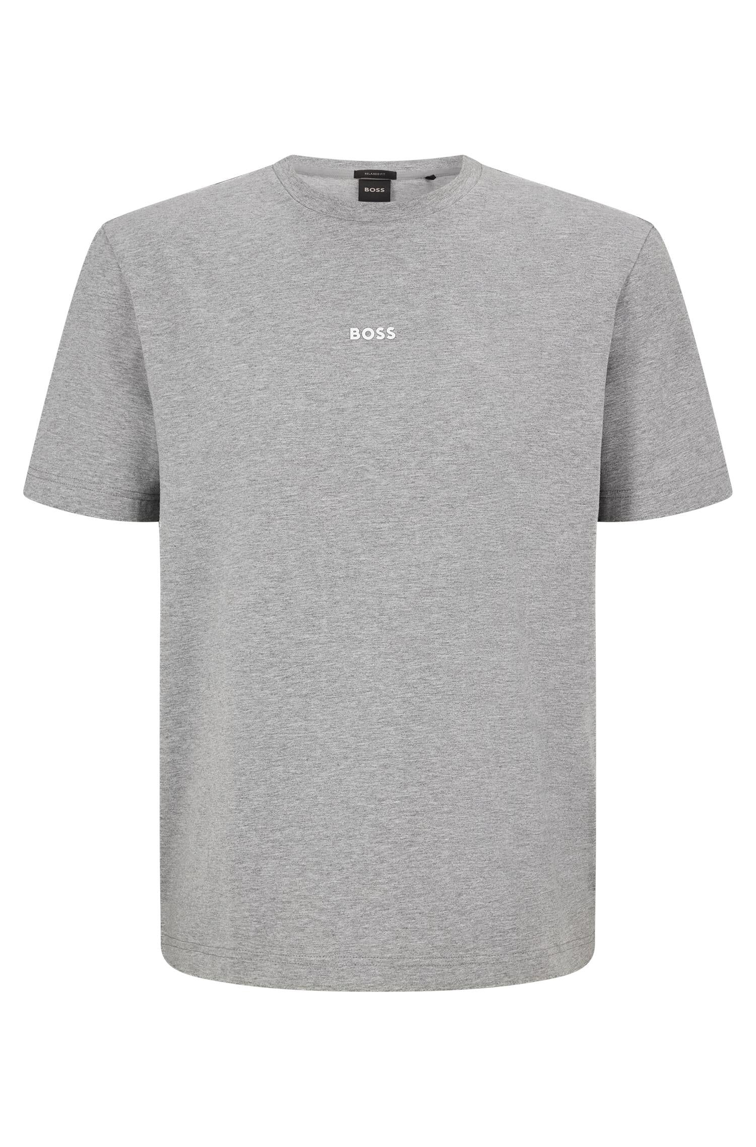 T-Shirt aus Baumwolle - 051-Light/Pastel Grey - Grau