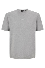 T-Shirt aus Baumwolle - 051-Light/Pastel Grey - Grau