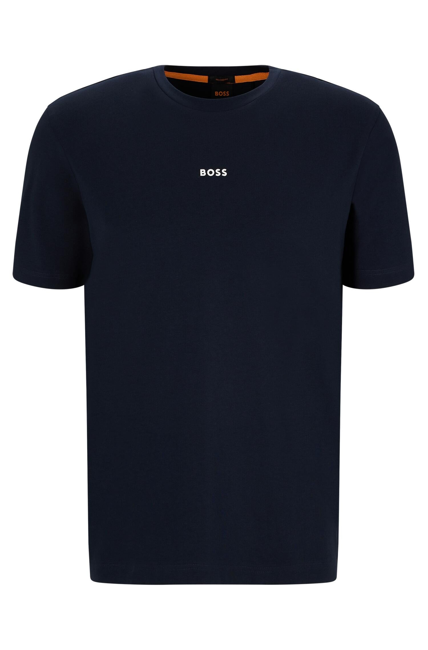 T-Shirt aus Baumwolle - 404-Dark Blue - Blau