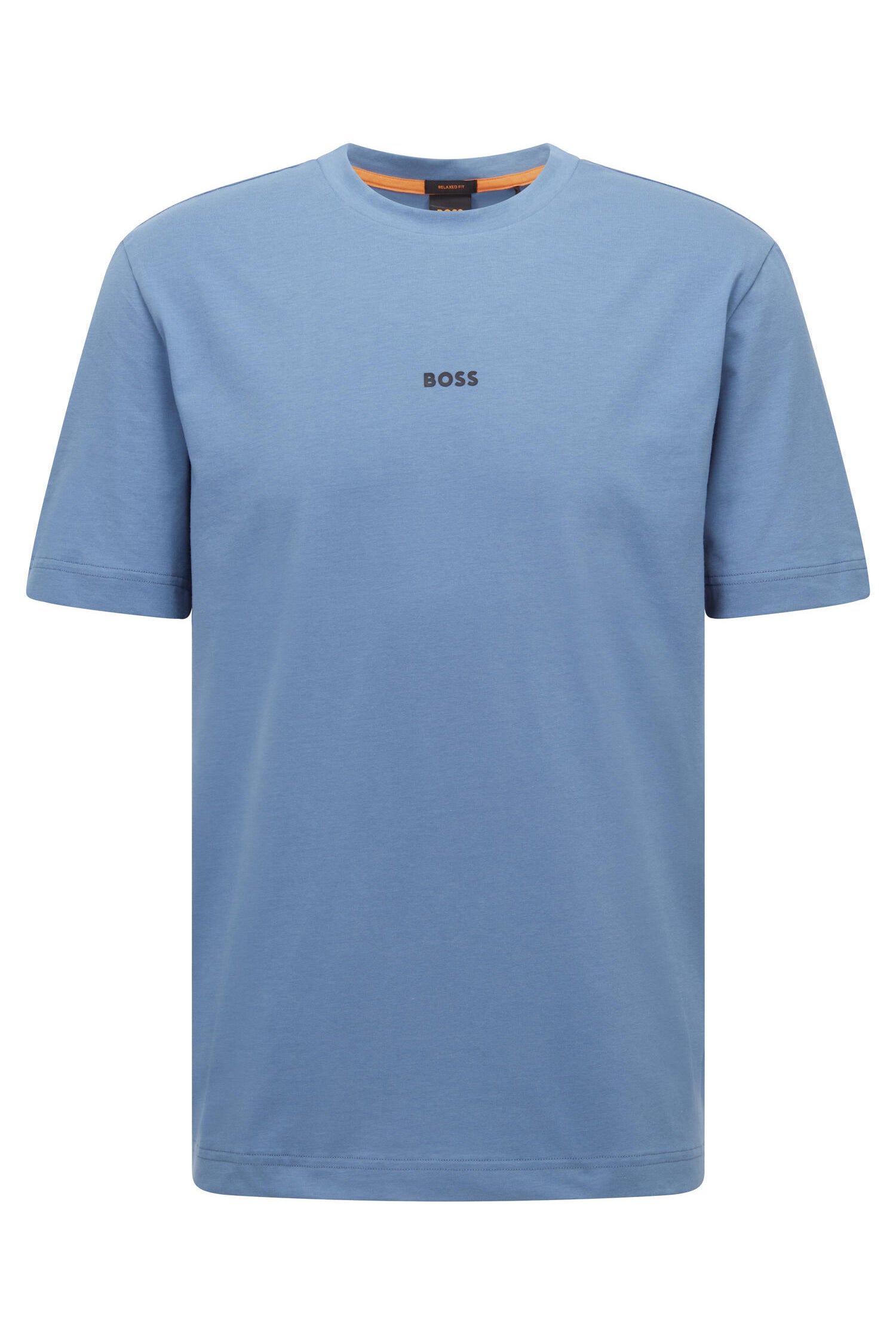 T-Shirt aus Baumwolle - 489-Open Blue - Blau