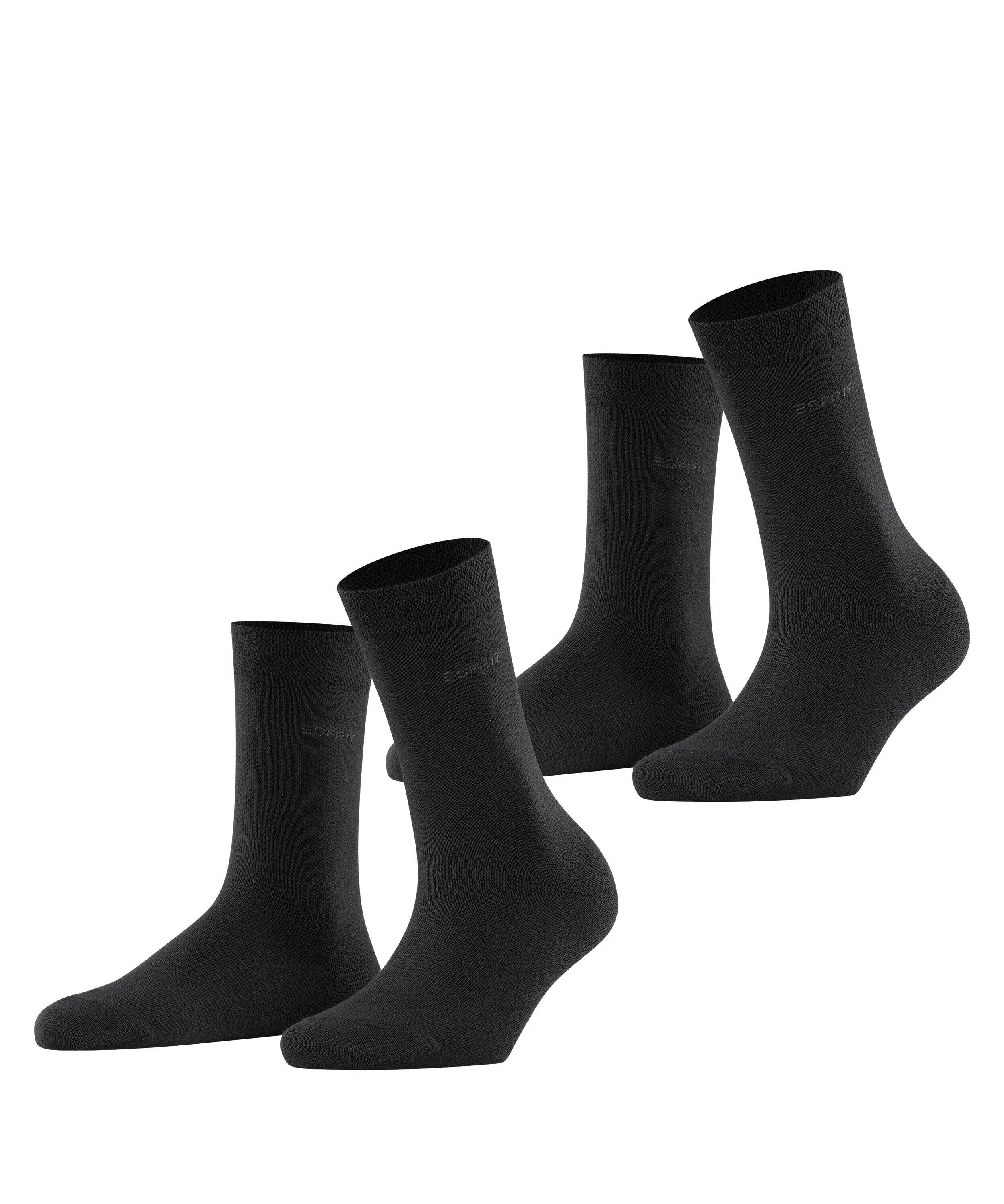 2er-Pack Socken - 3000 black - Schwarz