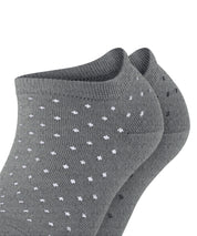 2er-Pack Gepunktete Sneakersocken - 3390 light greymel. - Grau