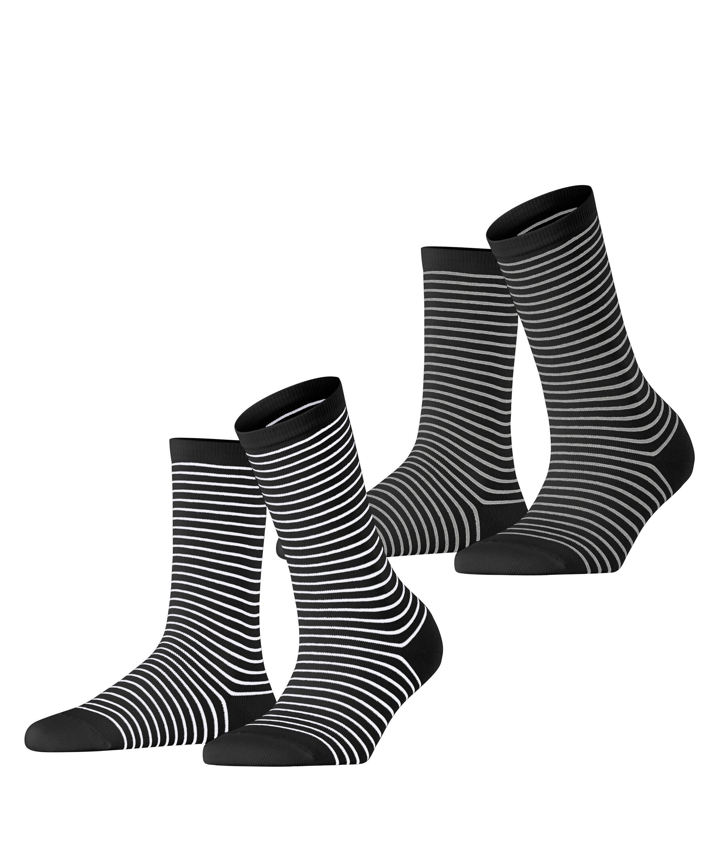 2er-Pack Socken - 0050 sortiment - Schwarz