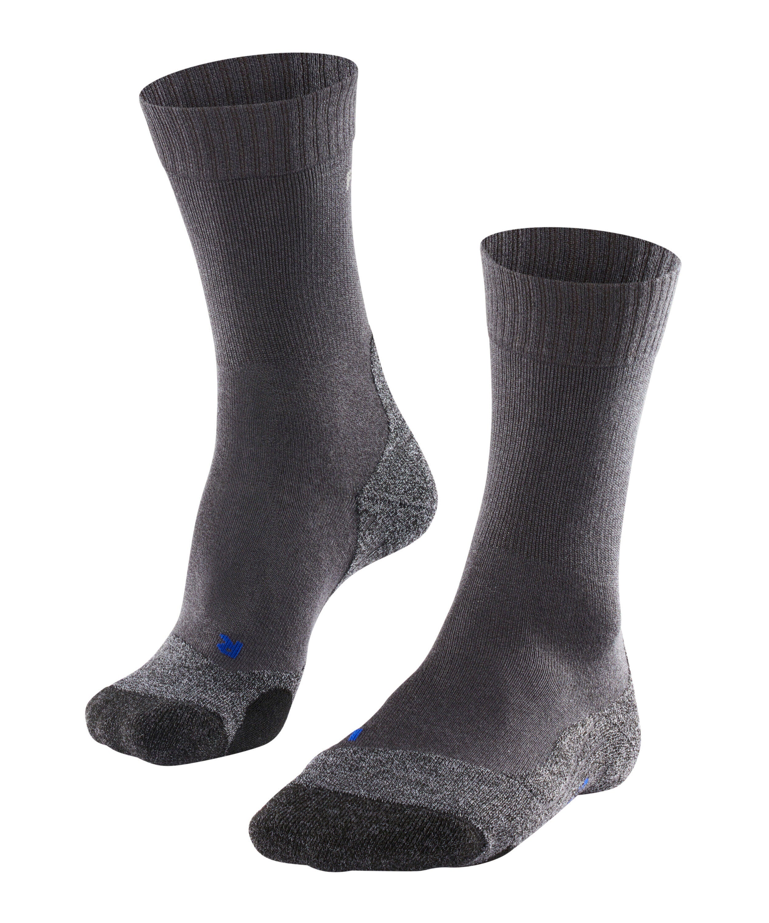 Trekking-Socken TK2 cool - 3180 asphalt mel. - Grau