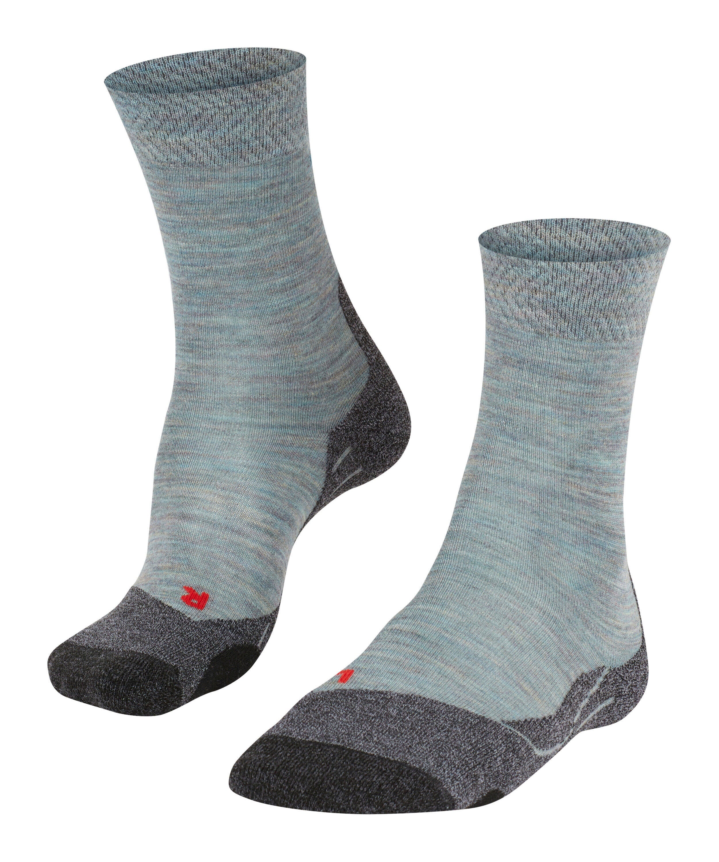 Stricksocken aus Schurwollmix - 6333 smoke blue - Grau