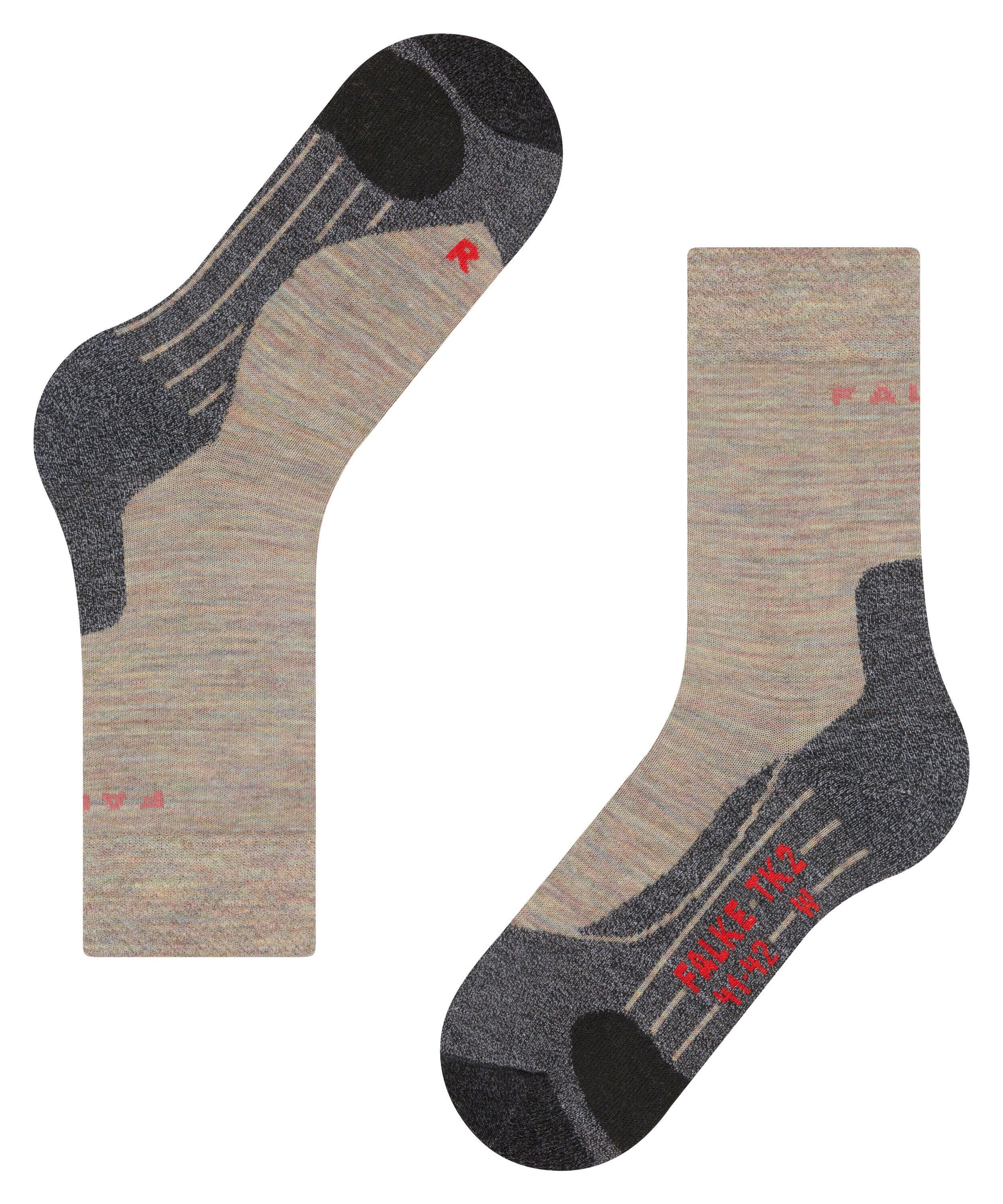 Trekking Socken TK2 Explore - 7765 moon mist - Grau | Beige