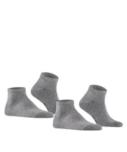 2er-Pack Sneakersocken aus Baumwolle - 3390 light greymel. - Grau