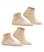 2er-Pack Sneakersocken aus Baumwolle - 4650 sand mel. - Beige