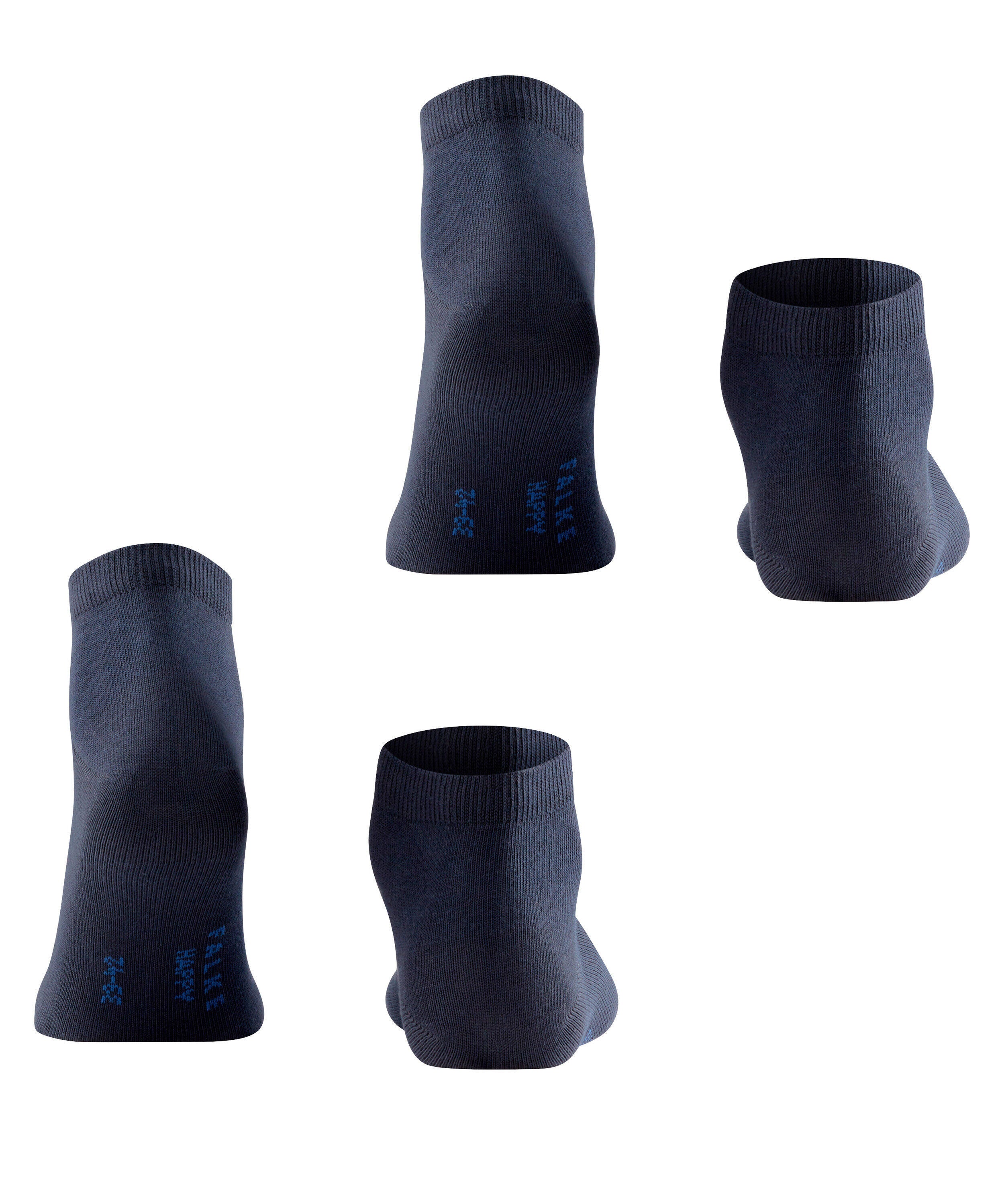 2er-Pack Sneakersocken aus Baumwolle - 6375 dark navy - Blau