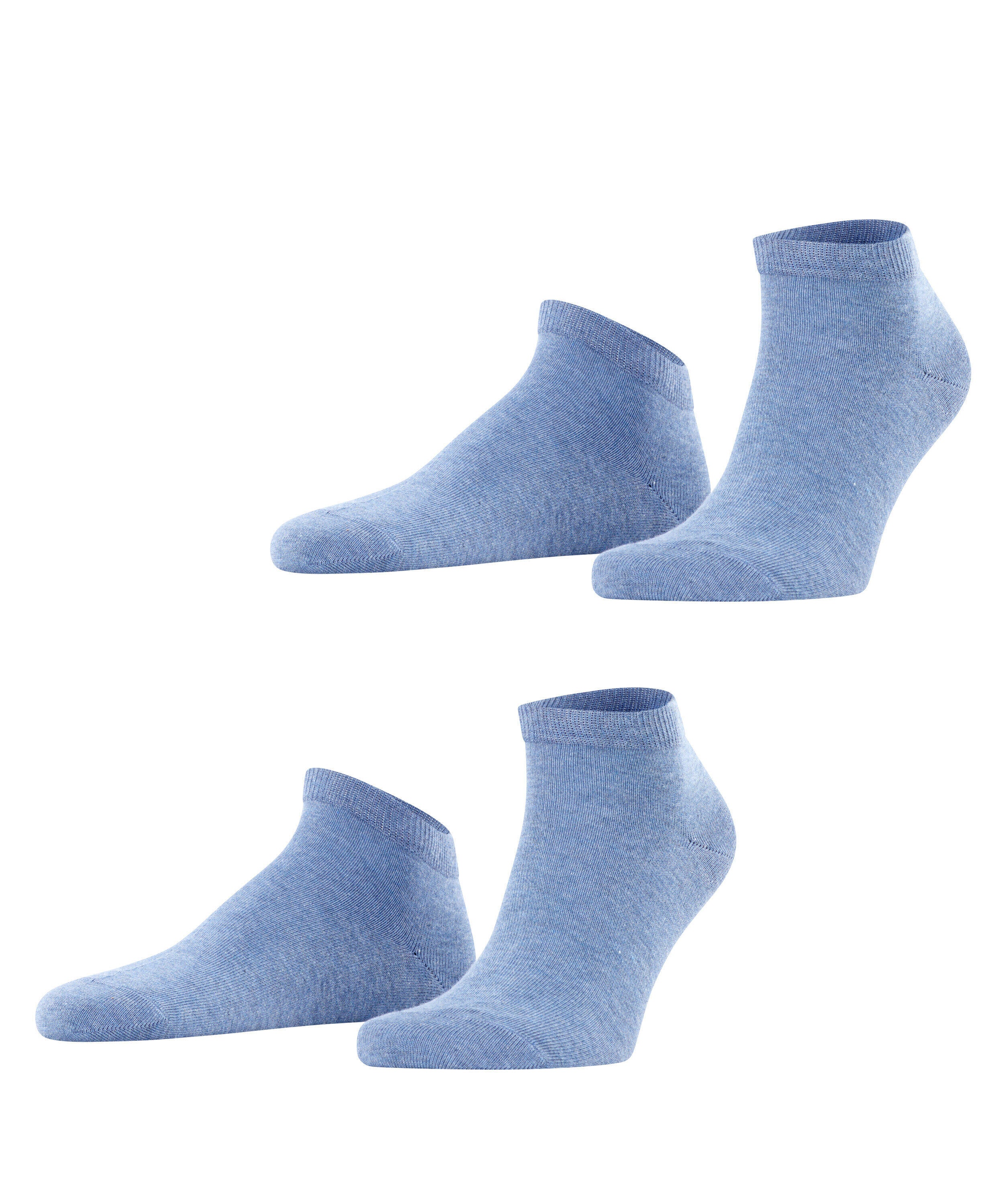 2er-Pack Sneakersocken aus Baumwolle - 6660 light denim - Blau