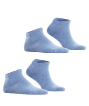 2er-Pack Sneakersocken aus Baumwolle - 6660 light denim - Blau