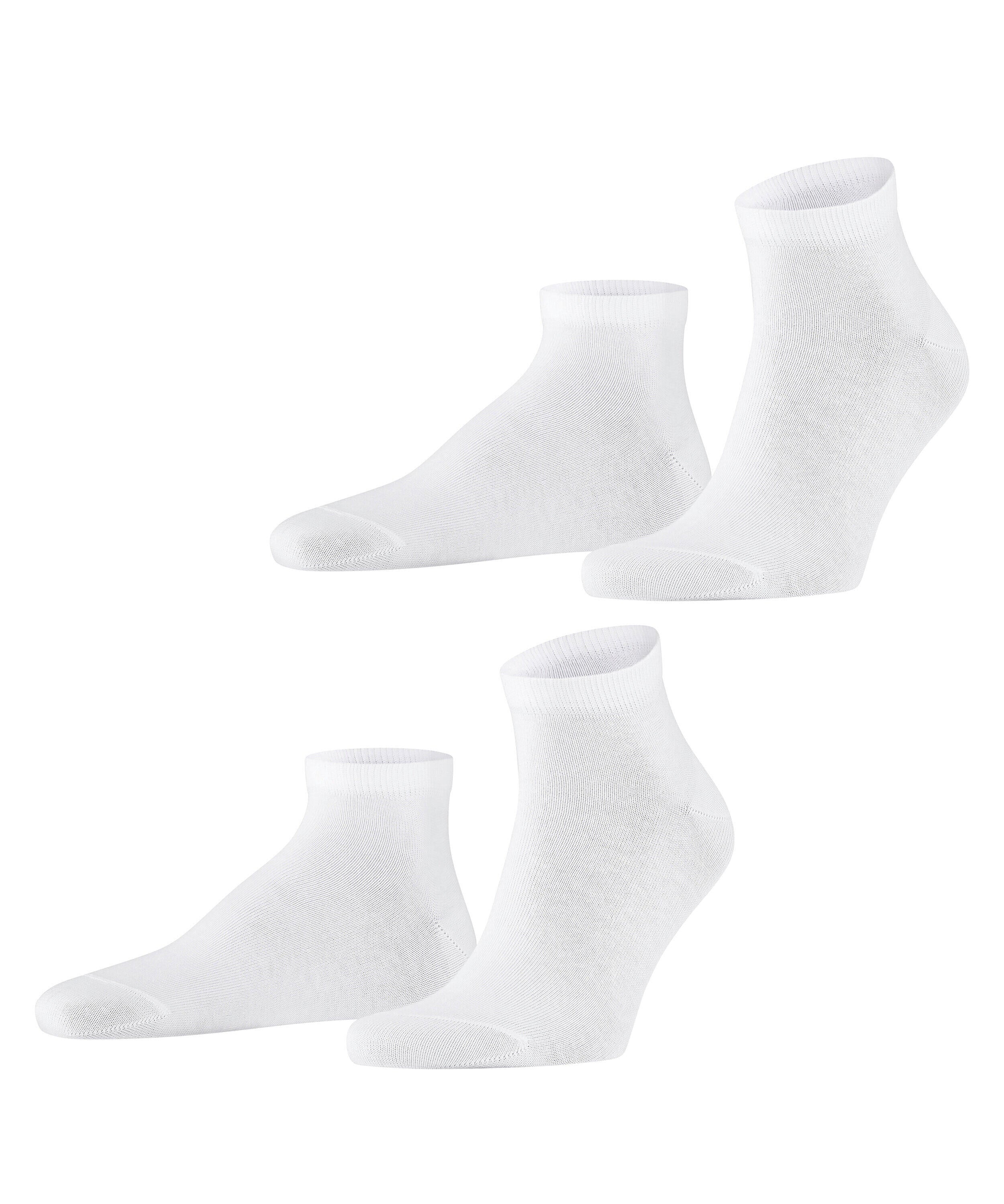 2er-Pack Sneakersocken aus Baumwolle - 2000 white - Weiß