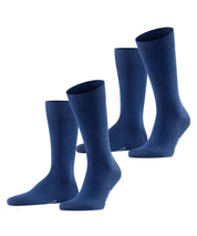 Happy 2-Pack Baumwollstrümpfe - 6000 royal blue - Blau