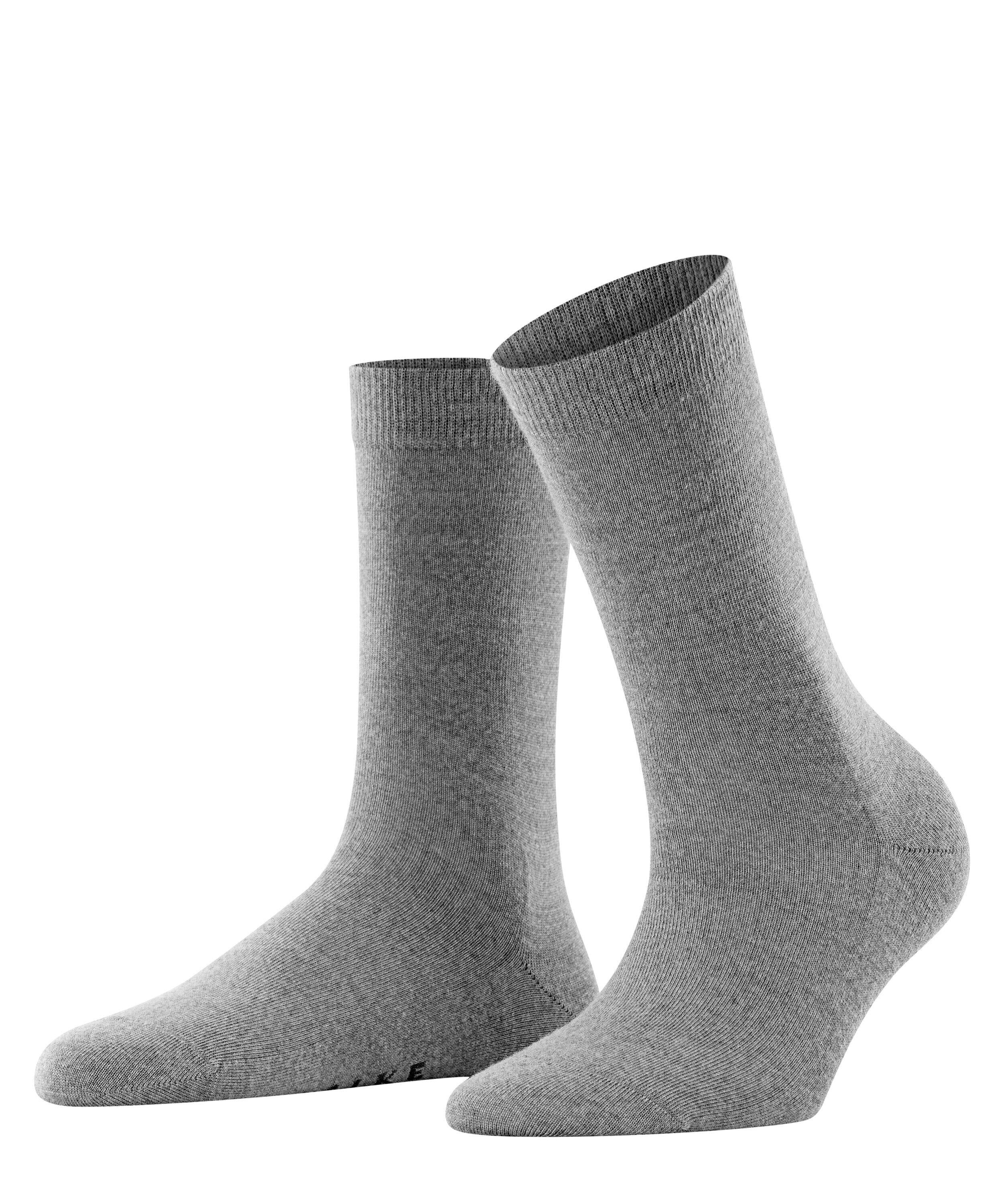 Socken aus Merinowolle-Mix - 3830 light grey mel. - Grau