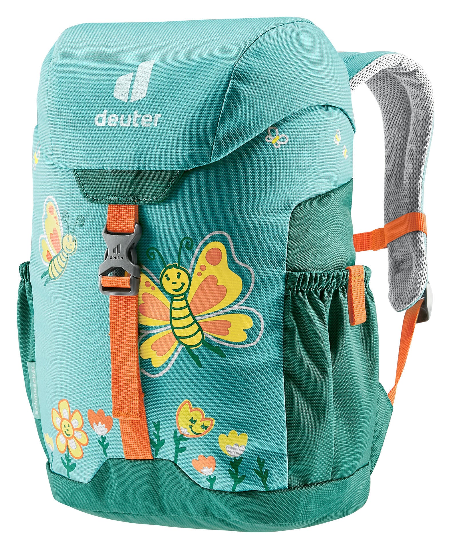 Kinderrucksack Schmusebär - 3239-dustblue-alpinegreen - Grün | Blau