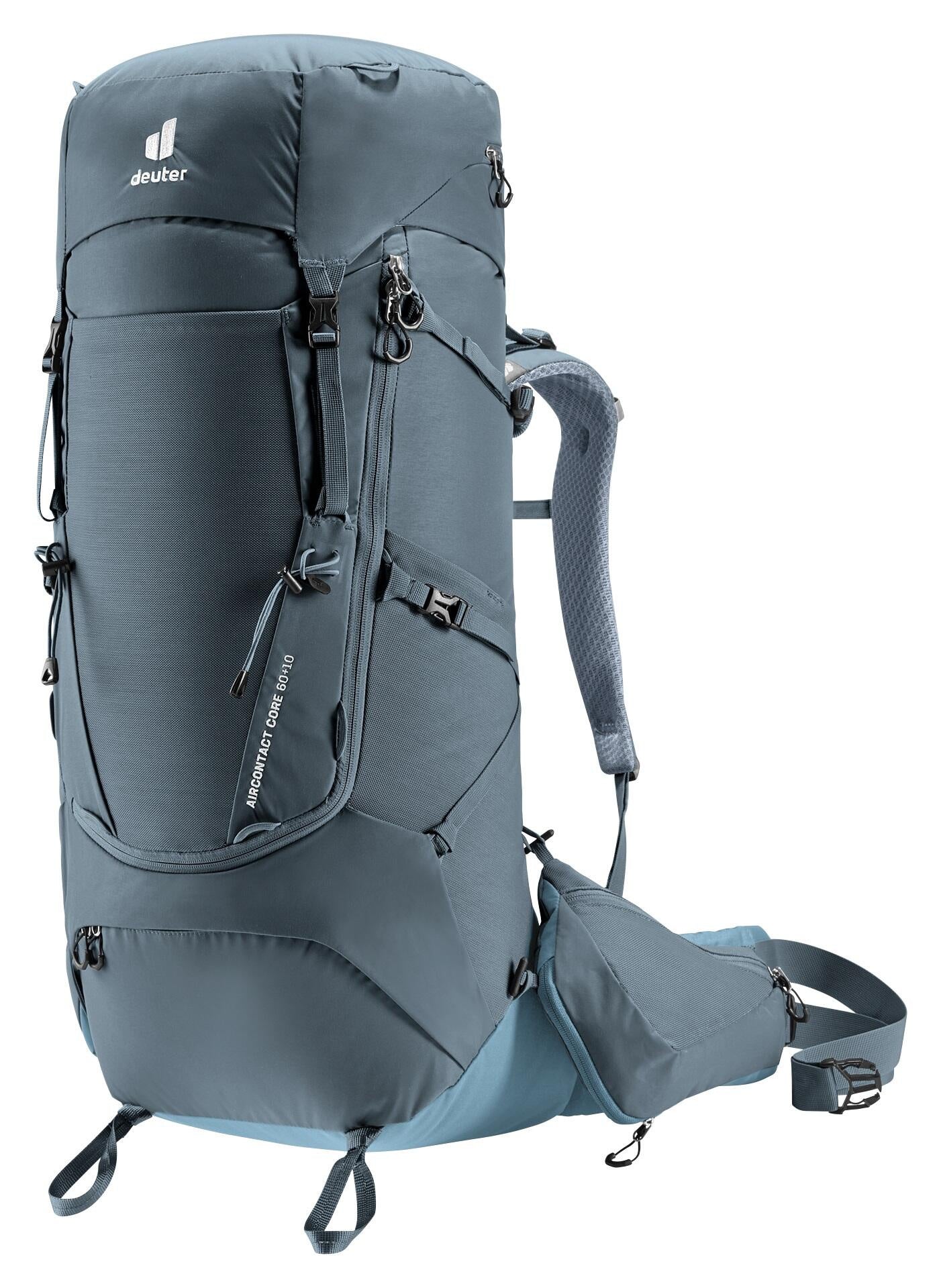 Wanderrucksack Aircontact Core 60+10 - 4409-graphite-shale - Grün