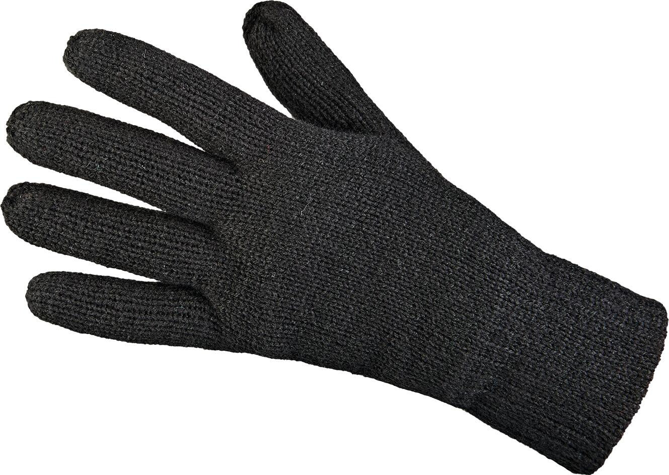 Herren Strickhandschuhe - 100-schwarz - Schwarz