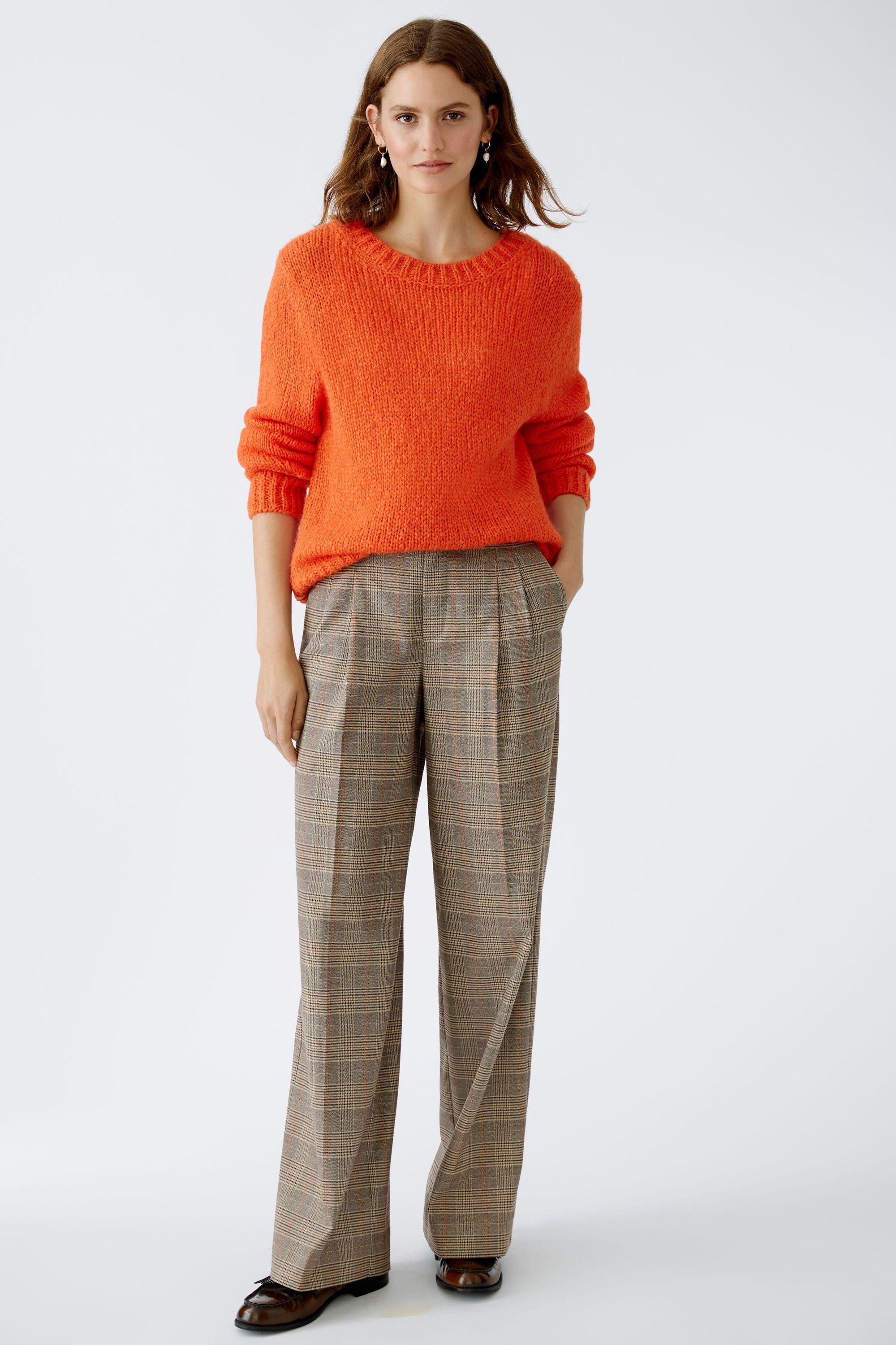 Grober Strickpullover - 3550-cherry tomato - Orange