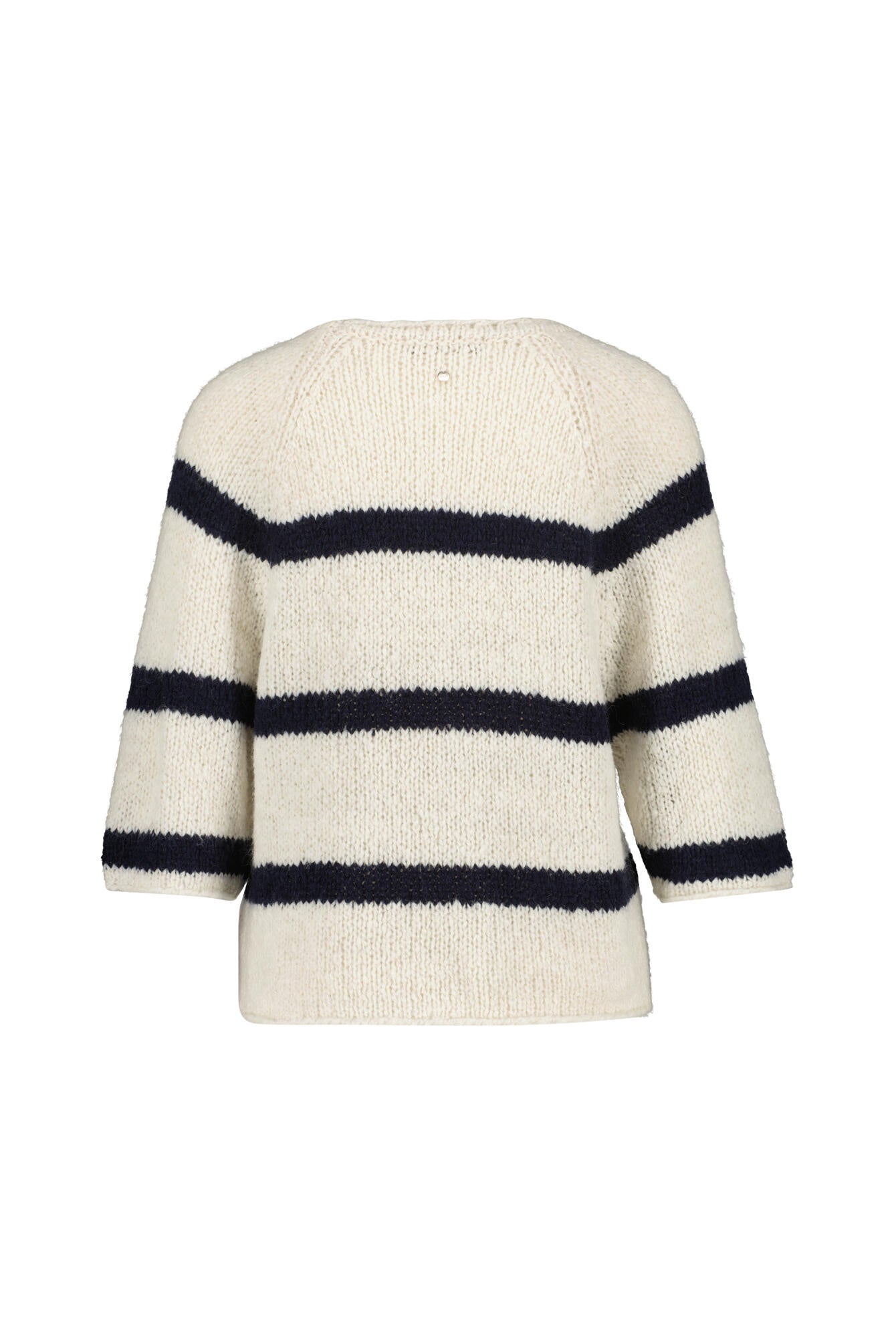 Gestreifter Strickpullover - 0105-white blue - Weiß | Blau