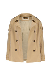 Leichte Jacke in Trenchcoat-Optik - 7364-camel - Beige