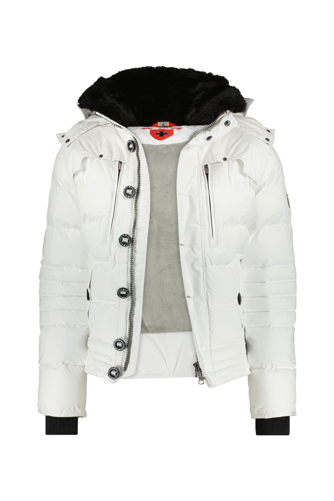 Winterjacke Starstream mit Kapuze - Cocos - Weiß