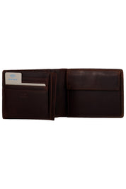 Geldbörse RFID Schutz - 702-darkbrown - Braun