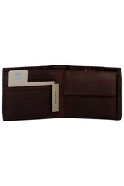 Geldbörse RFID Schutz - 702-darkbrown - Braun