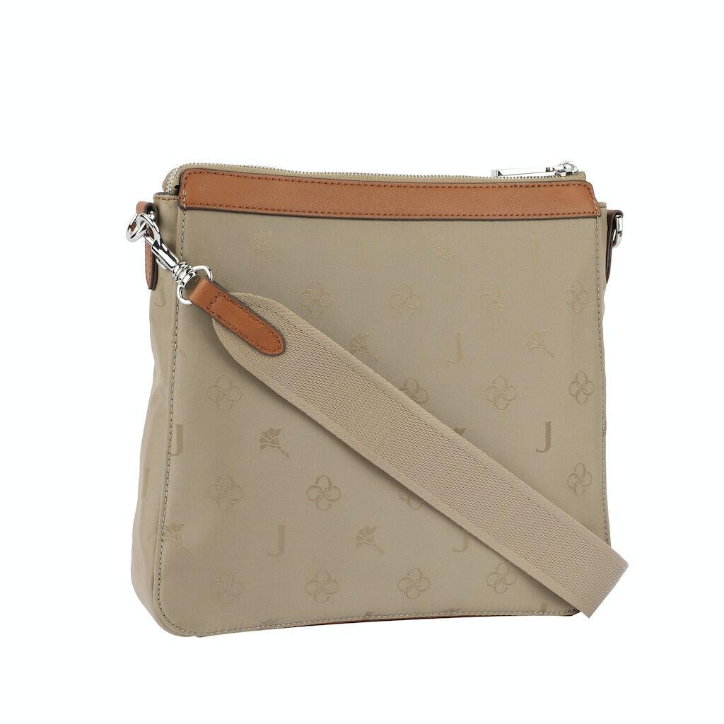 Schultertasche Decoro Tessuto Jasmina - 753-greige - Beige | Braun