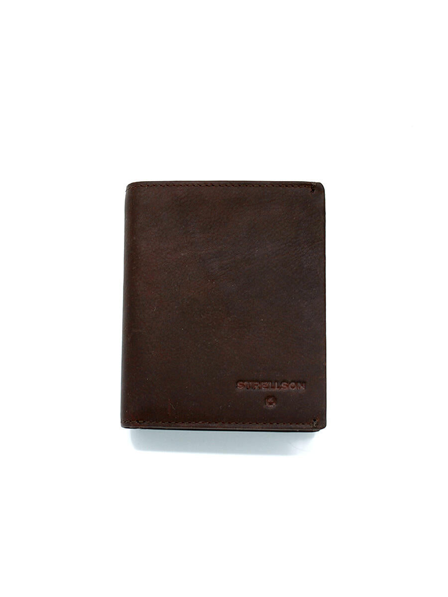 Geldbörse mit RFID-Schutz - 702-darkbrown - Braun