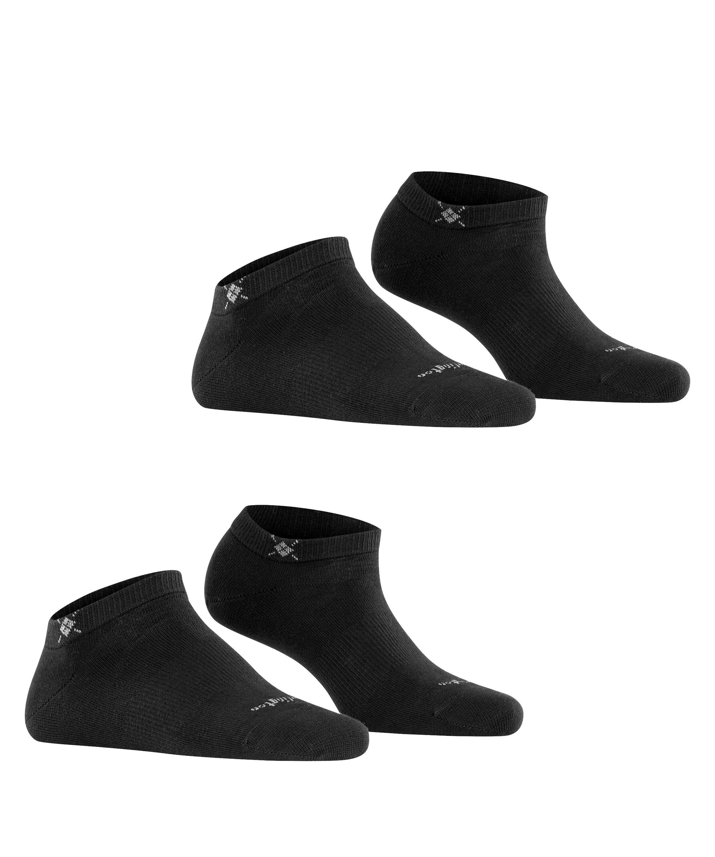 2er-Pack Sneaker Socken - 3000 black - Schwarz